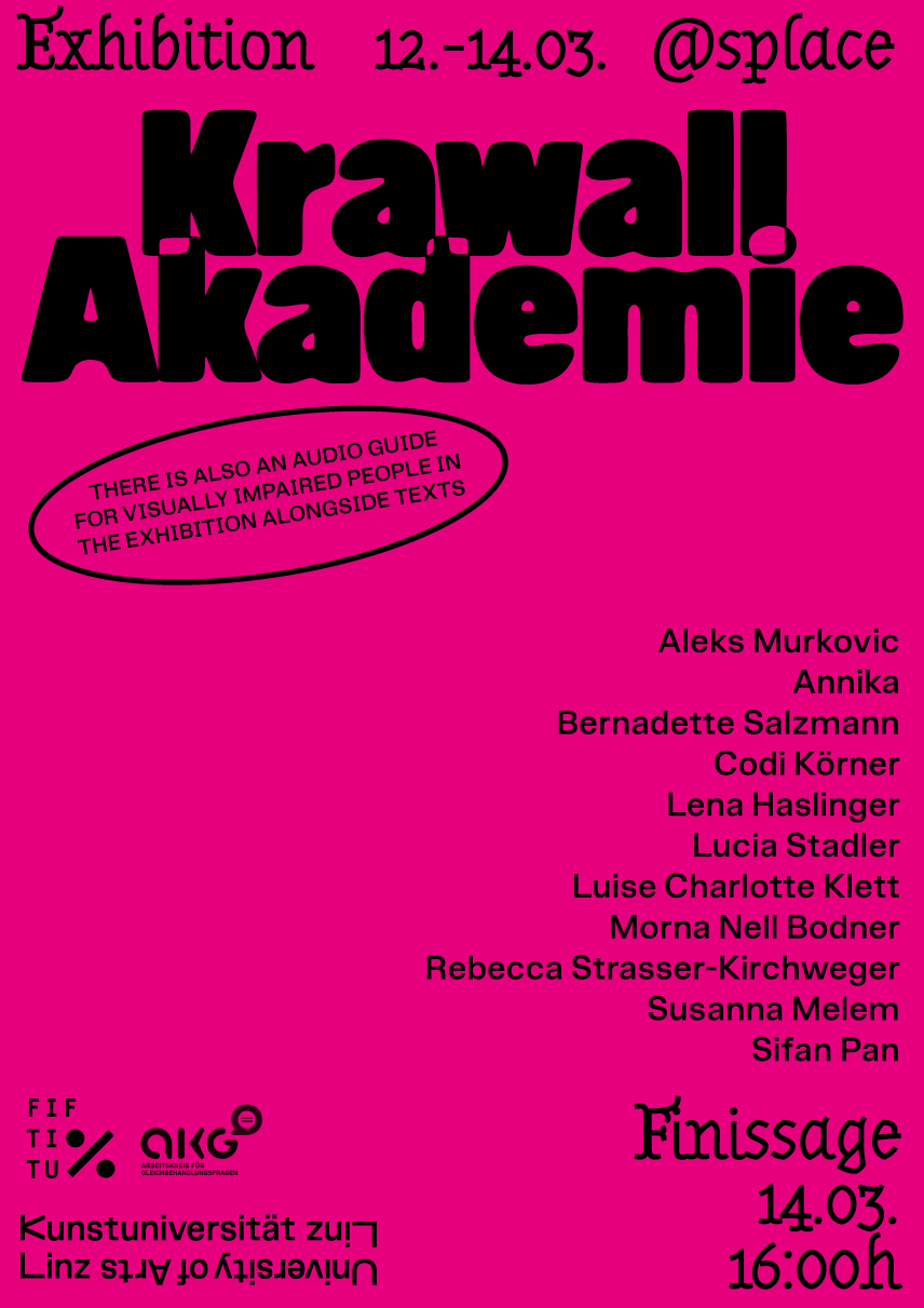 Plakat Krawall Akademie