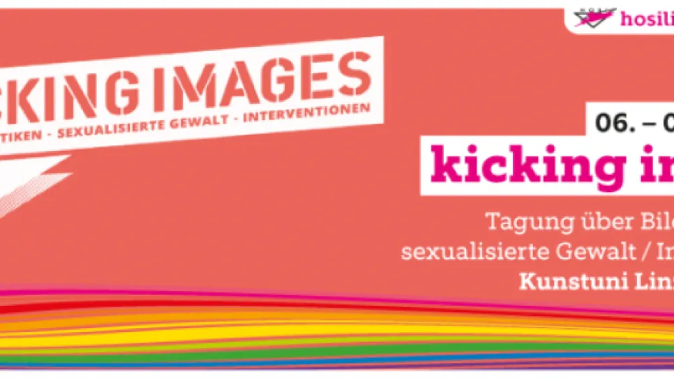Flyer Kicking Images – Bilderpolitiken / sexualisierte Gewalt / Interventionen
