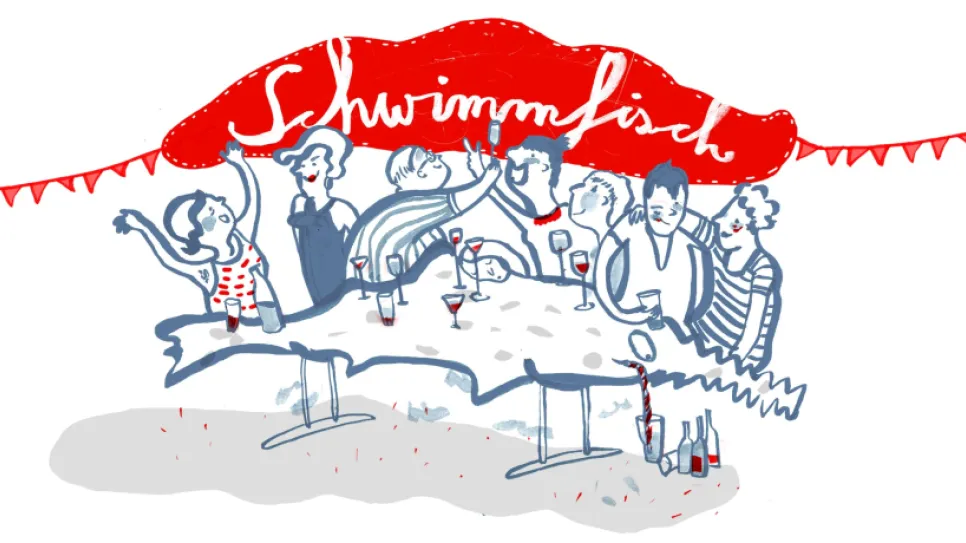 Illustration: Schwimmfisch - Silke Müller