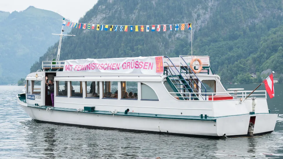 Fahrende Händlerinnen auf dem Traunsee 2015
