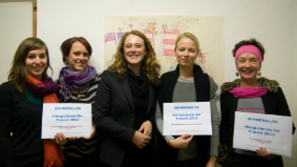 Foto: Gewinner_innen - 1. Hörspielpreis für Frauen!