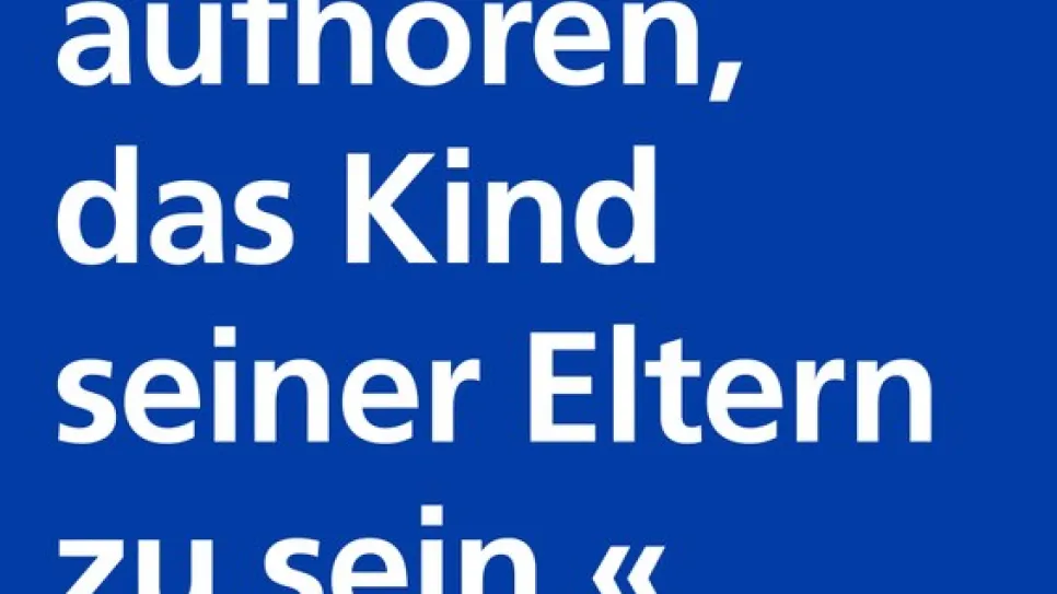 Bildsujet: irgendwann muss man aufhören das kind seiner eltern zu sein