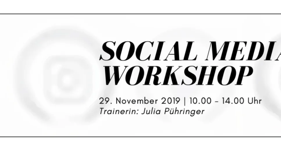 Textbild zu Social Media Wrkshop