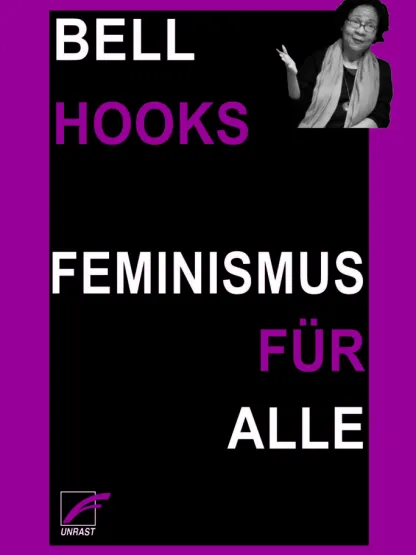 Lila Plakat mit Text "bell hooks Feminismus für alle."