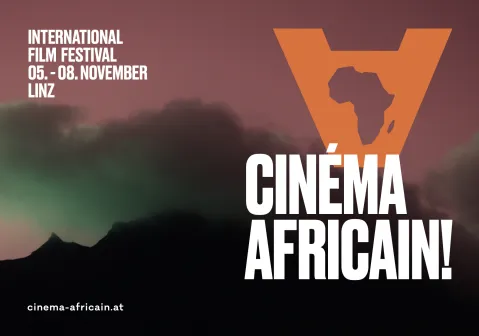 Logo des Cinéma Africain Festivals mit Afrikakarte und Datum.