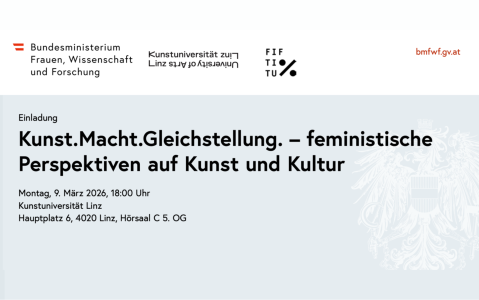 Einladung zu feministischen Perspektiven auf Kunst und Kultur, Linz, 9. März 2026.
