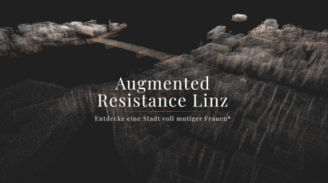 Logo: Augmented Resistance Linz, Entdecke eine Stadt voll mutiger Frauen*.walk.at