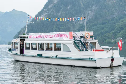 Fahrende Händlerinnen auf dem Traunsee 2015