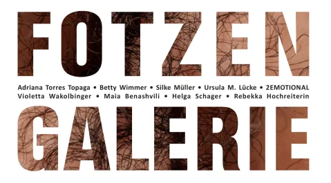 Einladung Fotzengalerie; Layout Rebekka Hochreiterin