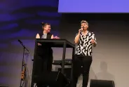 Magdalena and Tinou bei der Feier in Wien