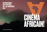 Logo des Cinéma Africain Festivals mit Afrikakarte und Datum.