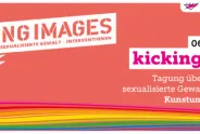 Flyer Kicking Images – Bilderpolitiken / sexualisierte Gewalt / Interventionen