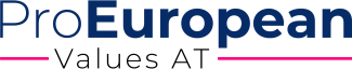 ProEuropean-Logo in Blau und Pink.
