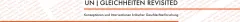 UN|GLEICHHEITEN REVISITED, Text und Grafik, orange und schwarze Linien.